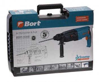 8 749 р. Перфоратор 920Вт 3.5Дж (кейс, набор буров) BORT BORT (Китай) bhd-920х  с доставкой в г. Пермь. Увеличить фотографию 5
