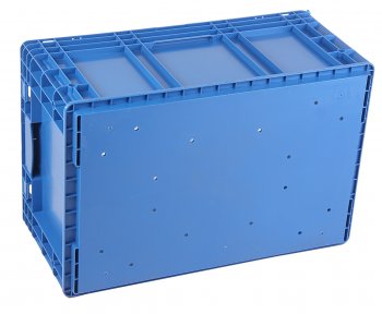 1 749 р. Ящик полимерный многооборотный 594х396х280мм синий IPLAST IPLAST ip-530859  с доставкой в г. Пермь. Увеличить фотографию 2