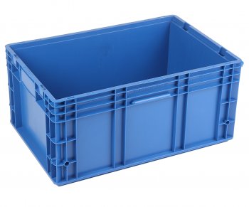 1 749 р. Ящик полимерный многооборотный 594х396х280мм синий IPLAST IPLAST ip-530859  с доставкой в г. Пермь. Увеличить фотографию 1