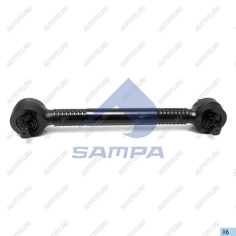 7 749 р. Штанга реактивная SCANIA обжимная с двухопорным РМШ L=522мм d=19мм SAMPA SAMPA 095.274  с доставкой в г. Пермь