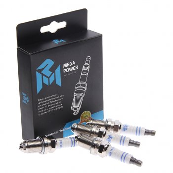 759 р. Свеча зажигания VW Bora,Golf 4,5,6,Passat B3,B5,B6 (1.41.61.8) AUDI A3 SEAT SKODA (4шт.) MEGAPOWER MEGAPOWER 370-31-121  с доставкой в г. Пермь. Увеличить фотографию 3
