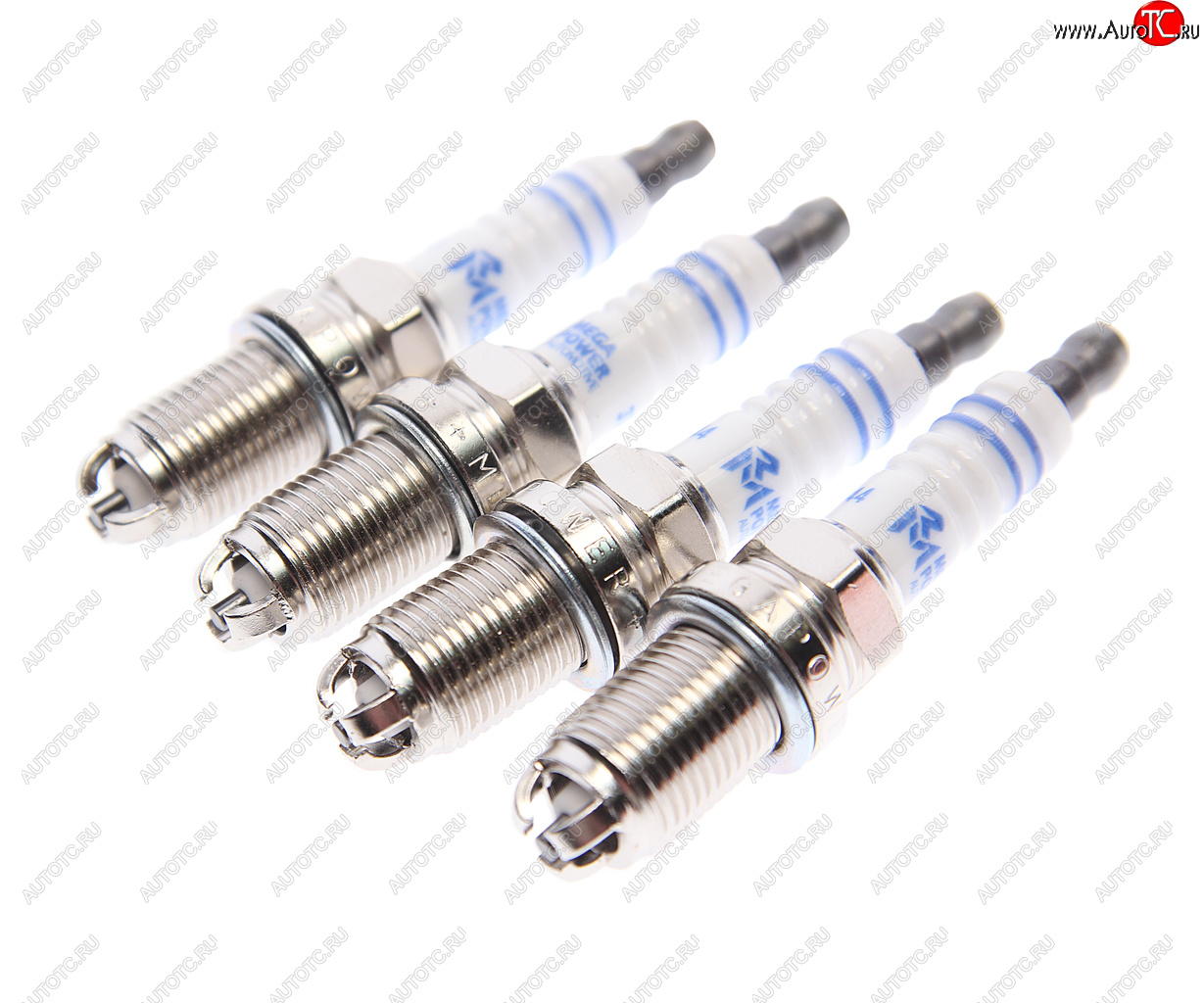 759 р. Свеча зажигания VW Bora,Golf 4,5,6,Passat B3,B5,B6 (1.41.61.8) AUDI A3 SEAT SKODA (4шт.) MEGAPOWER MEGAPOWER 370-31-121  с доставкой в г. Пермь