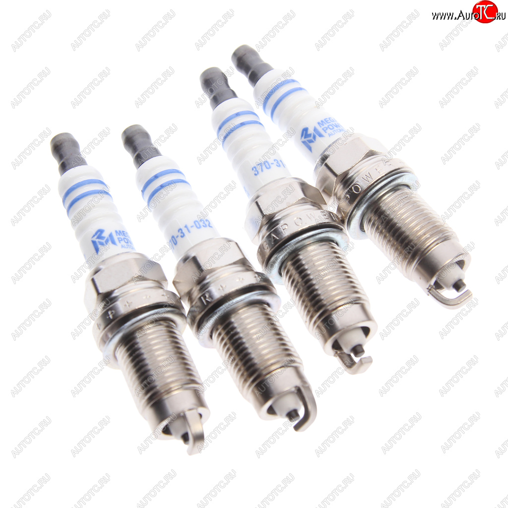599 р. Свеча зажигания VW Golf 5,6,Jetta,Polo Sedan SKODA Fabia,Octavia (1.21.41.6) (4шт.) MEGAPOWER MEGAPOWER 370-31-099  с доставкой в г. Пермь