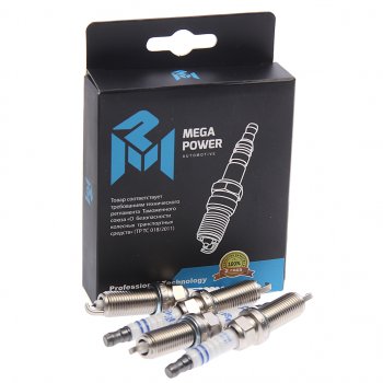 1 539 р. Свеча зажигания MAZDA 6 (12-) (4шт.) MEGAPOWER MEGAPOWER 370-31-108  с доставкой в г. Пермь. Увеличить фотографию 2