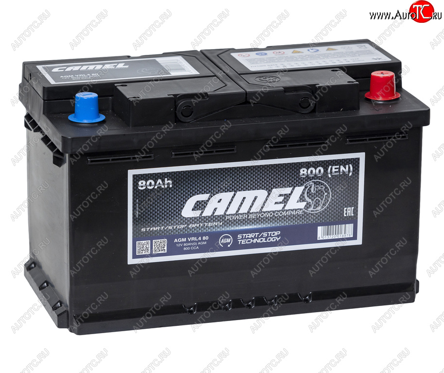 16 999 р. Аккумулятор CAMEL AGM 80Ач обратная полярность CAMEL 6ст80(0) l4  с доставкой в г. Пермь