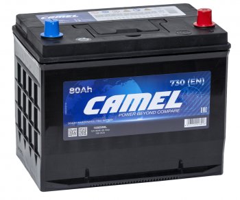 Аккумулятор CAMEL Asia 80Ач обратная полярность CAMEL 6ст80(0) 105d26l