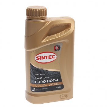 469 р. Жидкость тормозная DOT-4 0.910кг Euro SINTEC SINTEC 800736  с доставкой в г. Пермь. Увеличить фотографию 1