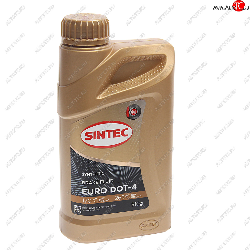 469 р. Жидкость тормозная DOT-4 0.910кг Euro SINTEC SINTEC 800736  с доставкой в г. Пермь
