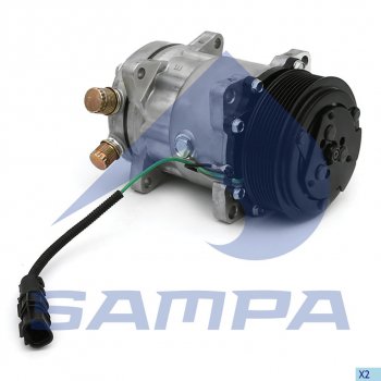16 449 р. Компрессор MAN TGA TGS TGX кондиционера SAMPA SAMPA 024.142  с доставкой в г. Пермь. Увеличить фотографию 1