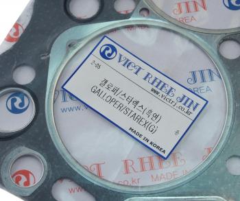 1 469 р. Прокладка головки блока HYUNDAI Porter t=1.40мм (G) RHEE JIN RHEE JIN 22311-42065(g)  с доставкой в г. Пермь. Увеличить фотографию 2