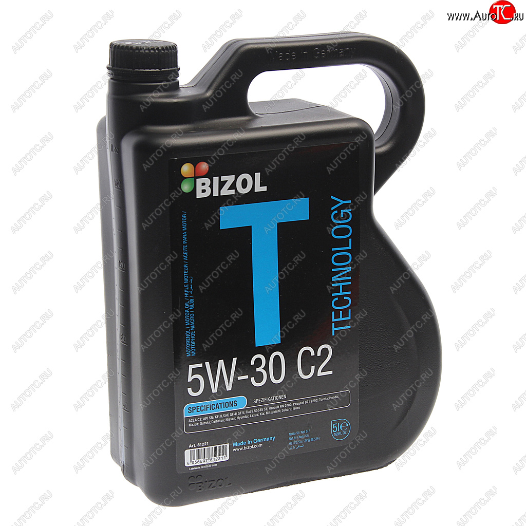 5 999 р. Масло моторное TECHNOLOGY 5W30 C2 синт.5л BIZOL BIZOL 81221  с доставкой в г. Пермь