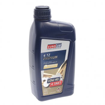 1 599 р. Масло моторное для 4-х тактных двигателей MOTO 4TZ Premium 10W40 синт.1л EUROLUB EUROLUB 313001  с доставкой в г. Пермь. Увеличить фотографию 1
