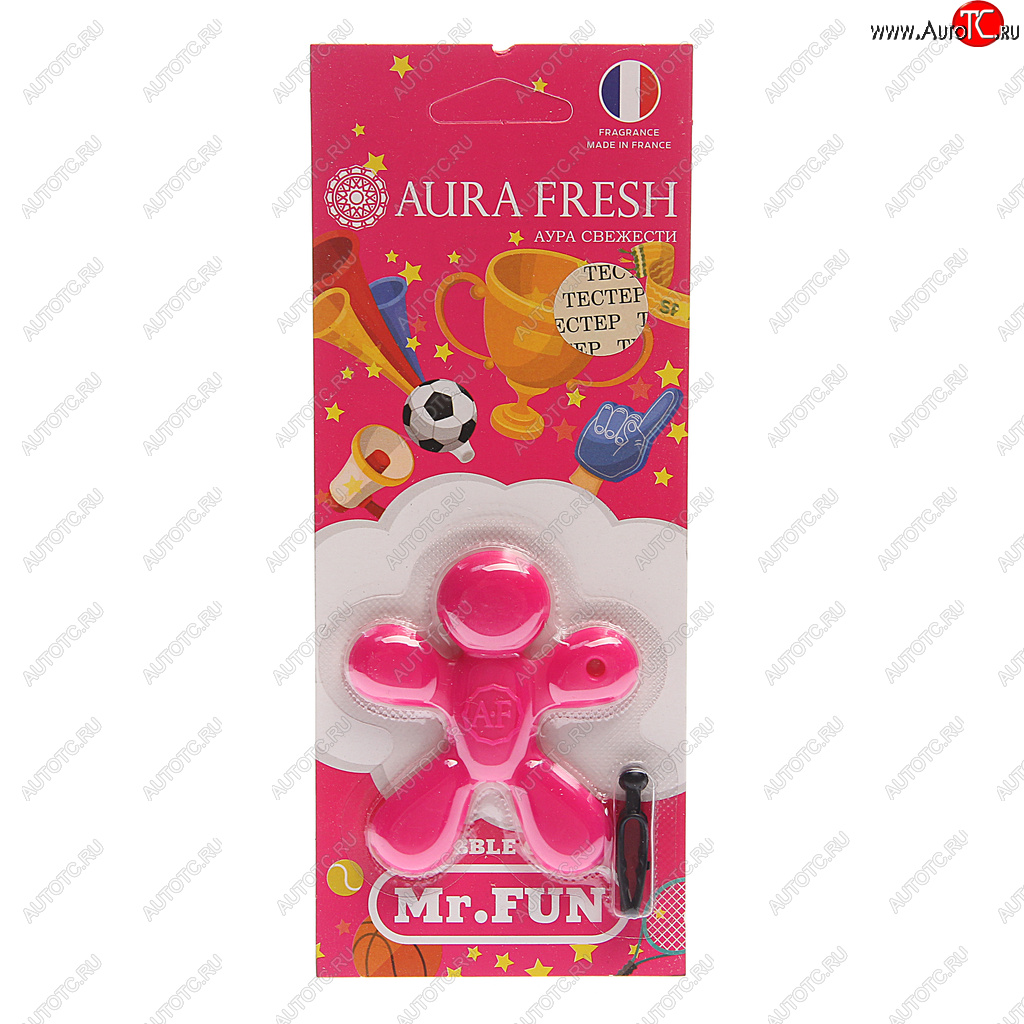 210 р. Ароматизатор на дефлектор полимерный (bubble gum) 23г Mr.Fun AURA FRESH AURA FRESH 23178  с доставкой в г. Пермь