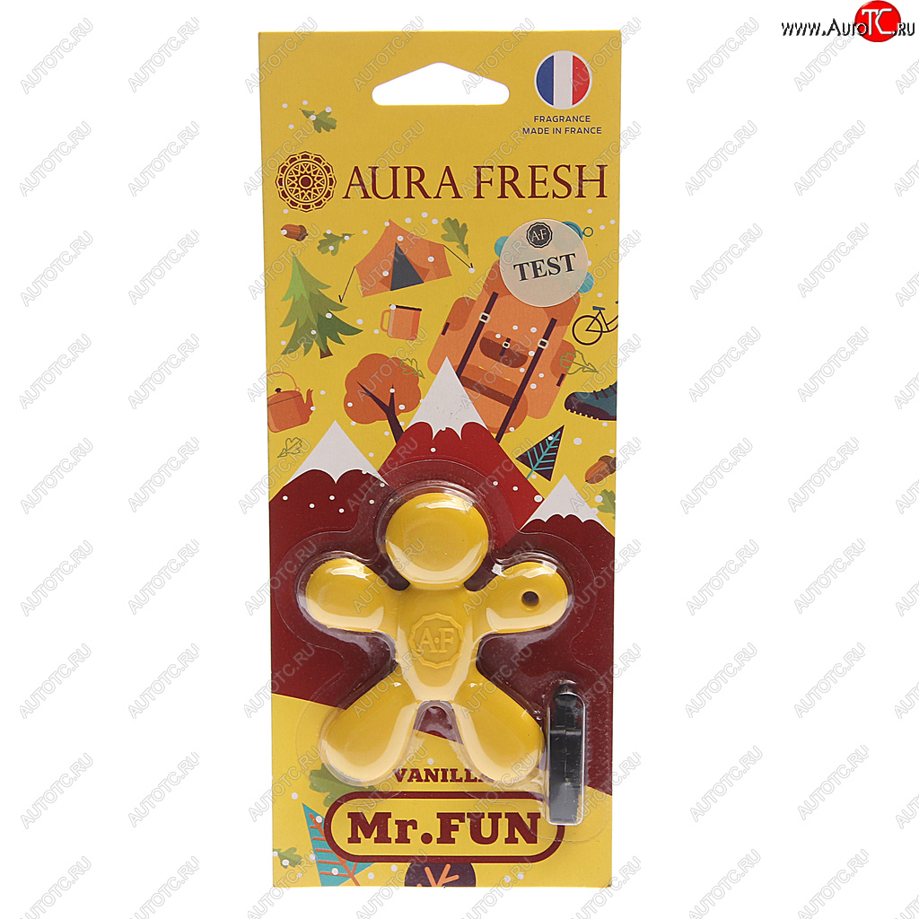 210 р. Ароматизатор на дефлектор полимерный (vanilla) 23г Mr.Fun AURA FRESH AURA FRESH 23180  с доставкой в г. Пермь