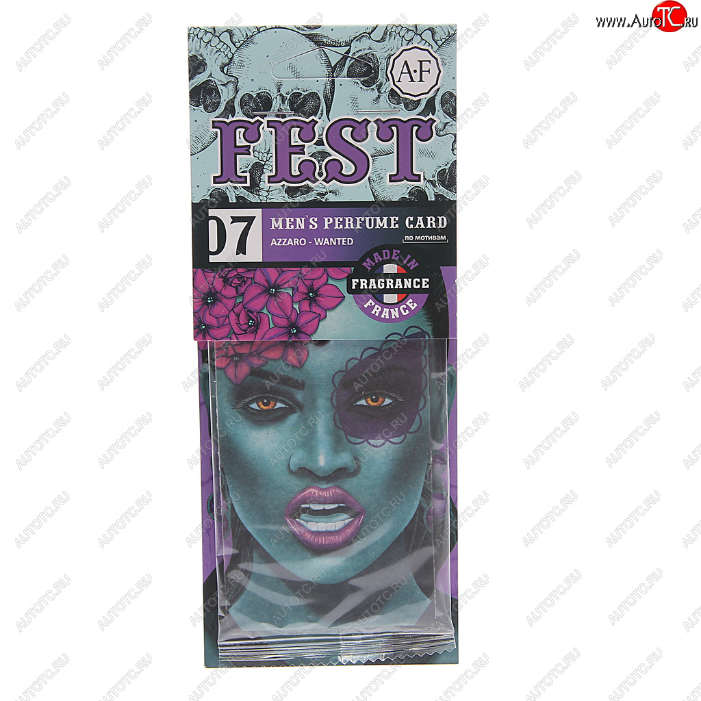 114 р. Ароматизатор подвесной пластина (Azzaro-Wanted) Fest AURA FRESH AURA FRESH 23428  с доставкой в г. Пермь