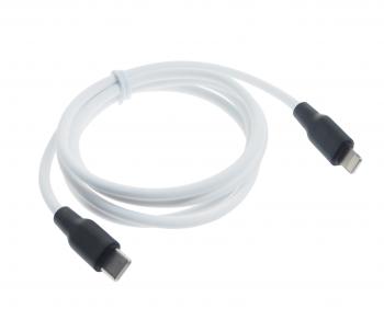 379 р. Кабель iPhone (5-)-USB Type C 1м HOCO HOCO x21 white  с доставкой в г. Пермь. Увеличить фотографию 1