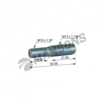 164 р. Шпилька SCHMITZ M10М12х1.75 MANSONS MANSONS 602.011  с доставкой в г. Пермь. Увеличить фотографию 2