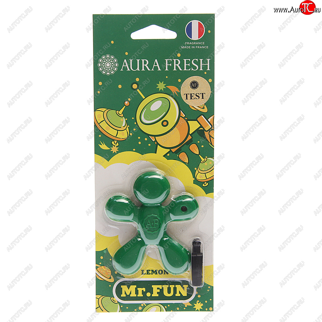 210 р. Ароматизатор на дефлектор полимерный (lemon) 23г Mr.Fun AURA FRESH AURA FRESH 23179  с доставкой в г. Пермь