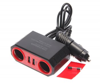 339 р. Разветвитель прикуривателя 2-х гнездовой 12-24V 2USB OLESSON OLESSON no.sk-807  с доставкой в г. Пермь. Увеличить фотографию 2