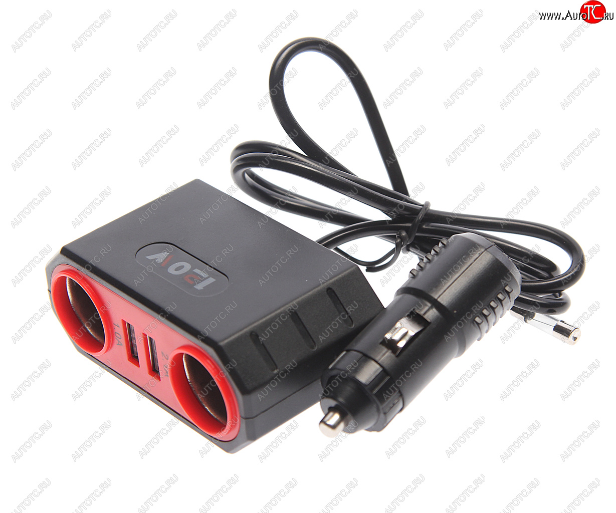 339 р. Разветвитель прикуривателя 2-х гнездовой 12-24V 2USB OLESSON OLESSON no.sk-807  с доставкой в г. Пермь