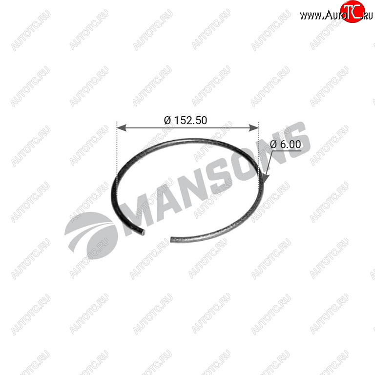 489 р. Кольцо стопорное MERCEDES ступицы MANSONS MANSONS 100.010  с доставкой в г. Пермь