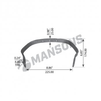 589 р. Пружина VOLVO колодок задних стяжная MANSONS MANSONS 900.030  с доставкой в г. Пермь. Увеличить фотографию 1