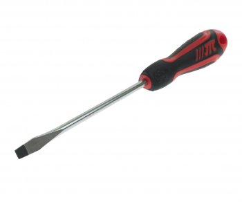 379 р. Отвертка шлицевая SL 5.5х100мм усиленная (сталь Cr-Mo) JTC JTC TOOLS CO., LTD jtc-7629  с доставкой в г. Пермь. Увеличить фотографию 1