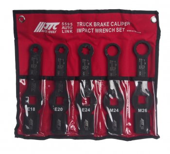 22 349 р. Набор ключей для тормозных суппортов грузовых автомобилей JTC JTC TOOLS CO., LTD jtc-5595  с доставкой в г. Пермь. Увеличить фотографию 1