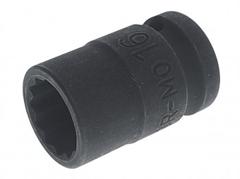 379 р. Головка торцевая 12 16мм 12-ти гранная ударная L=38мм JTC JTC TOOLS CO., LTD jtc-443916  с доставкой в г. Пермь. Увеличить фотографию 2