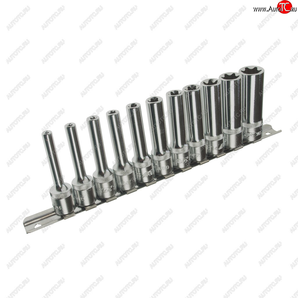 5 349 р. Набор головок торцевых 38 TORX Е4-Е18 глубоких 11 предметов JTC JTC TOOLS CO., LTD jtc-h311e  с доставкой в г. Пермь