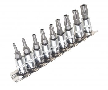 1 599 р. Набор бит 14 TORX 5-ти гранных TS10H-TS50H 9 предметов JTC JTC TOOLS CO., LTD jtc-3303  с доставкой в г. Пермь. Увеличить фотографию 1