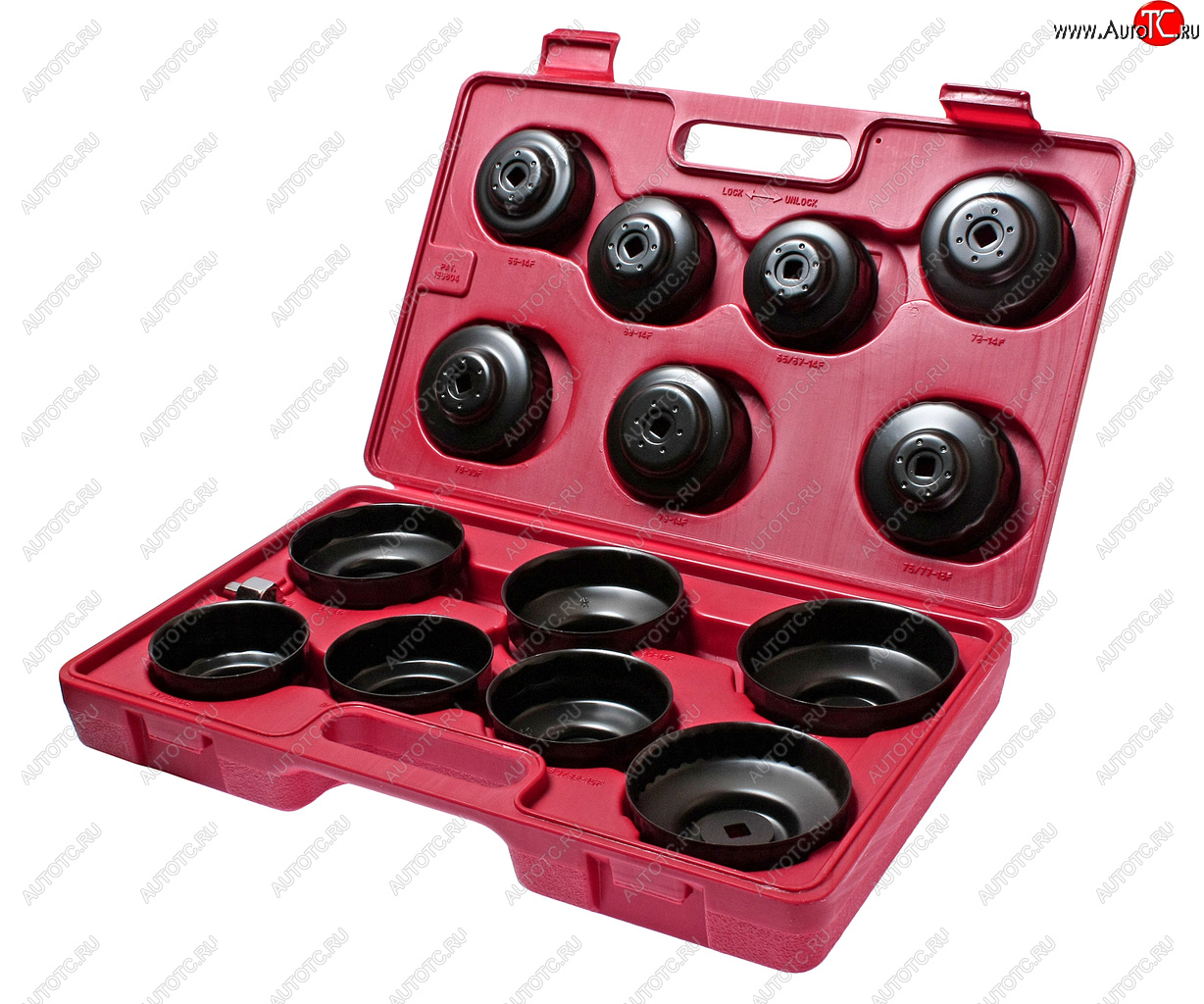 6 399 р. Съемник фильтров масляных 14 предметов чашка в кейсе JTC JTC TOOLS CO., LTD jtc-jw0001  с доставкой в г. Пермь