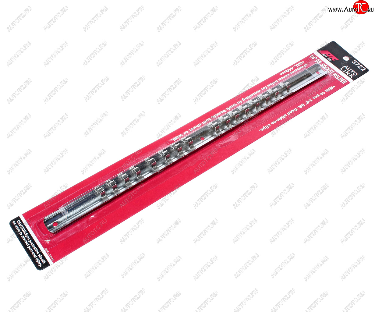 359 р. Держатель головок 14 L=400мм стальная рейка 16шт. JTC JTC TOOLS CO., LTD jtc-3722  с доставкой в г. Пермь