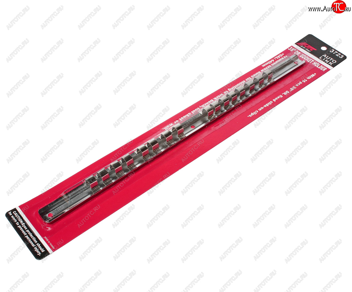 295 р. Держатель головок 38 L=400мм стальная рейка 16шт. JTC JTC TOOLS CO., LTD jtc-3723  с доставкой в г. Пермь