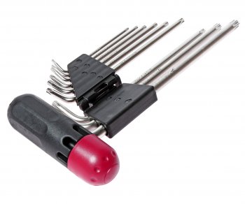 2 599 р. Набор ключей TORX T10Н-Т50H Г-образных с отверстием 9 предметов JTC JTC TOOLS CO., LTD jtc-3924  с доставкой в г. Пермь. Увеличить фотографию 2