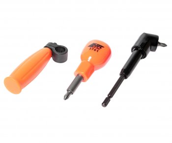 1 999 р. Отвертка с набором бит с угловым переходником 90град. JTC JTC TOOLS CO., LTD jtc-3701  с доставкой в г. Пермь. Увеличить фотографию 1