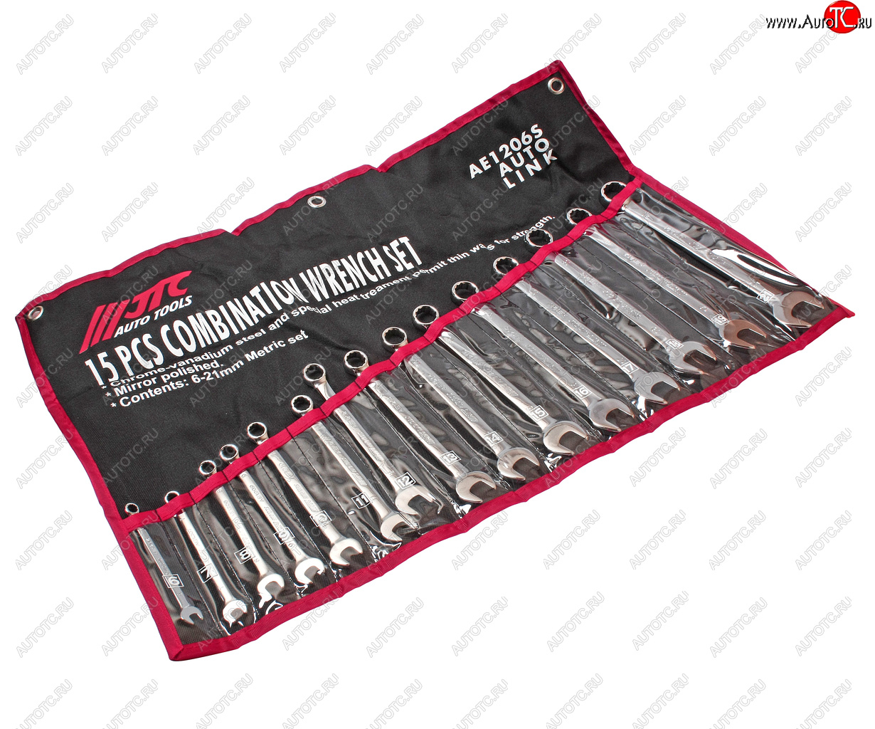 9 899 р. Набор ключей комбинированных 6-21мм 15 предметов в планшете JTC JTC TOOLS CO., LTD jtc-ae1206s  с доставкой в г. Пермь