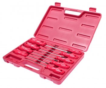 4 299 р. Набор отверток TORX T8Нх100мм-Т40Hх150мм 9 предметов JTC JTC TOOLS CO., LTD jtc-3925  с доставкой в г. Пермь. Увеличить фотографию 1