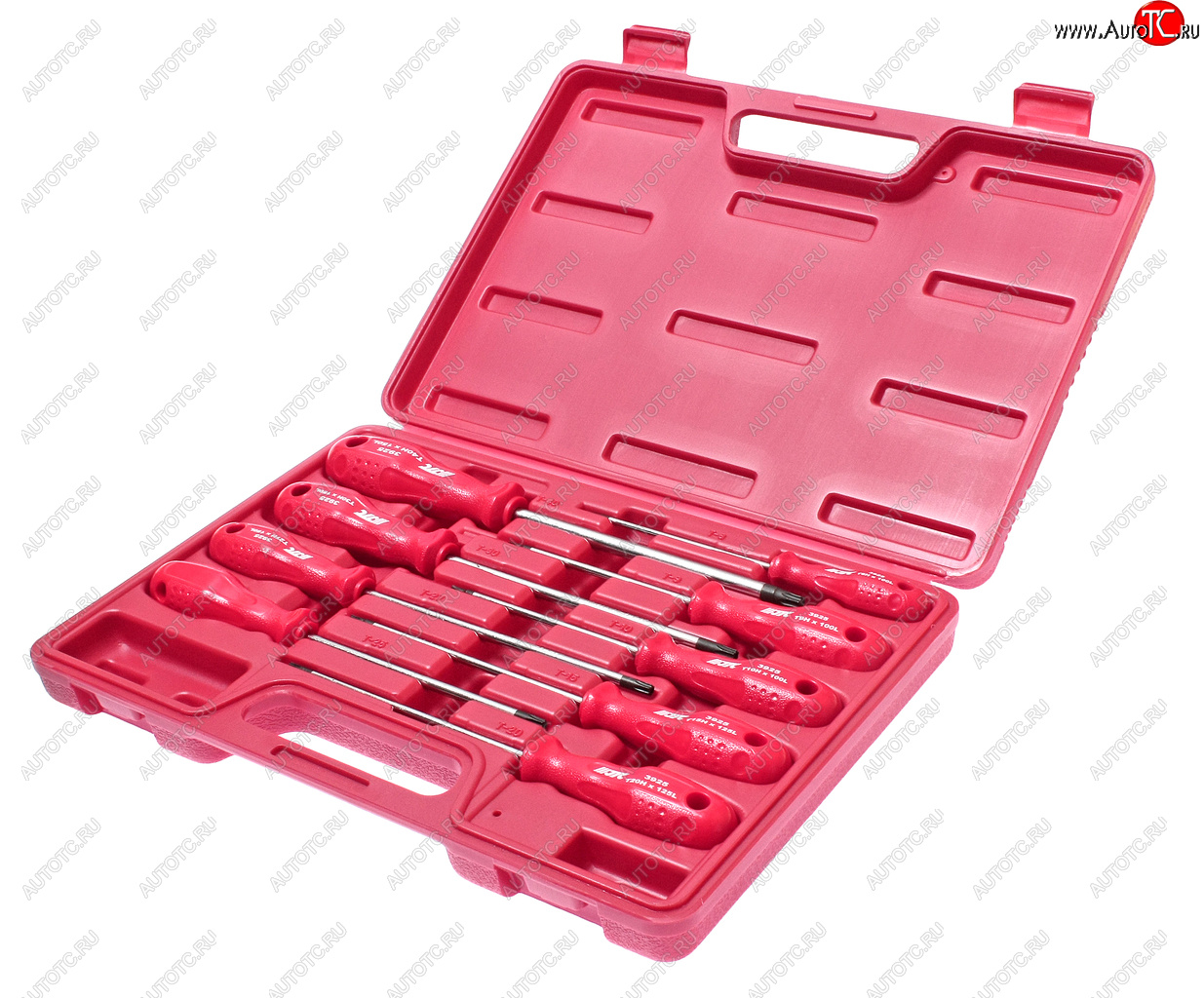 4 299 р. Набор отверток TORX T8Нх100мм-Т40Hх150мм 9 предметов JTC JTC TOOLS CO., LTD jtc-3925  с доставкой в г. Пермь