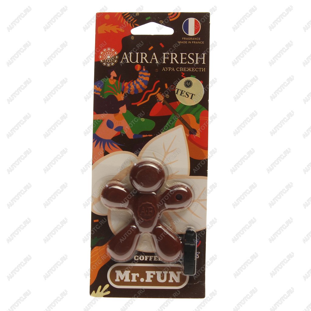 210 р. Ароматизатор на дефлектор полимерный (coffee) 23г Mr.Fun AURA FRESH AURA FRESH 23463  с доставкой в г. Пермь
