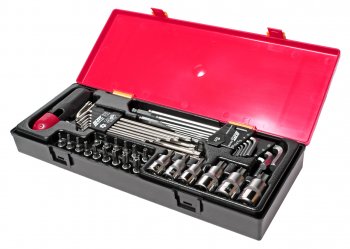 9 549 р. Набор инструментов TORX,HEX (ключи,головки с насадками) 40 предметов в кейсе JTC JTC TOOLS CO., LTD jtc-k1401  с доставкой в г. Пермь. Увеличить фотографию 1