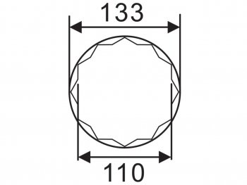 21 549 р. Головка ступичная SW36х110мм 12-ти гранная (IVECO) L=118мм JTC JTC TOOLS CO., LTD jtc-5250  с доставкой в г. Пермь. Увеличить фотографию 3