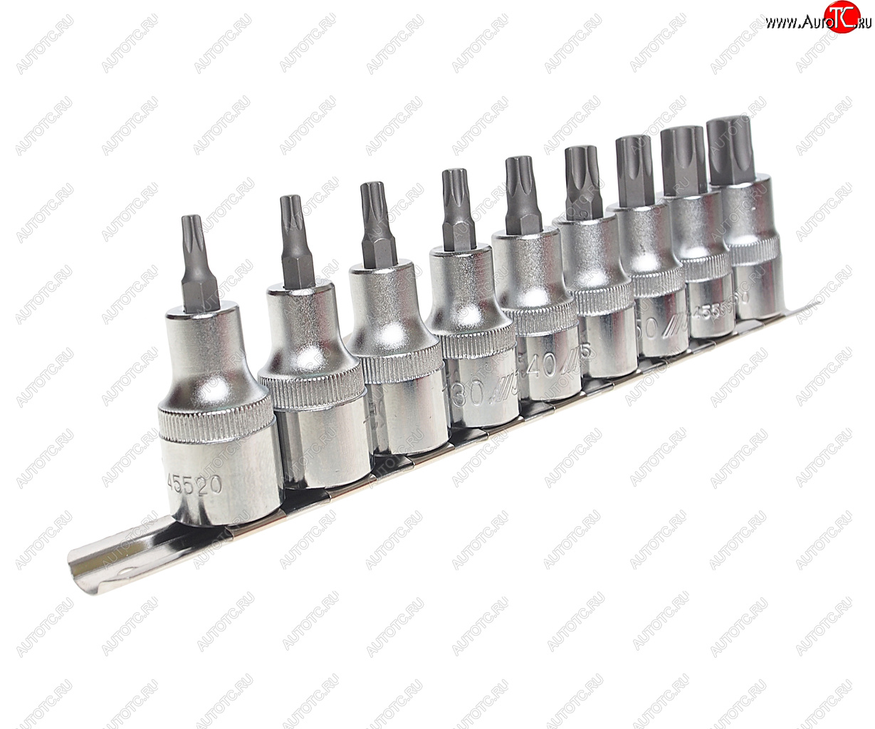 5 349 р. Набор бит-головок 12 TORX T20-T60 9 предметов JTC JTC TOOLS CO., LTD jtc-h409t  с доставкой в г. Пермь