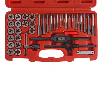 10 849 р. Набор метчиков и плашек 40 предметов в кейсе JTC JTC TOOLS CO., LTD jtc-3432a  с доставкой в г. Пермь. Увеличить фотографию 2