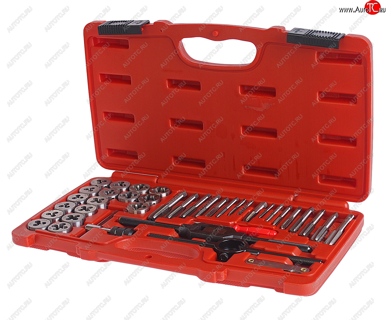 10 849 р. Набор метчиков и плашек 40 предметов в кейсе JTC JTC TOOLS CO., LTD jtc-3432a  с доставкой в г. Пермь