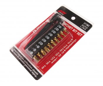 1 299 р. Набор бит 14 SL6, PH1-2, TORX, Т10Н-Т40Н с ключом трещоткой 11 предметов JTC JTC TOOLS CO., LTD jtc-u11mc  с доставкой в г. Пермь. Увеличить фотографию 2