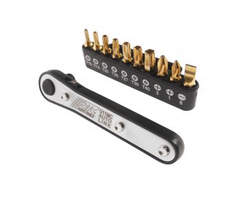 1 299 р. Набор бит 14 SL6, PH1-2, TORX, Т10Н-Т40Н с ключом трещоткой 11 предметов JTC JTC TOOLS CO., LTD jtc-u11mc  с доставкой в г. Пермь. Увеличить фотографию 1