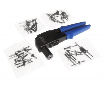 6 399 р. Заклепочник 5,6.3,6.6мм углового типа с заклепками 40шт. JTC JTC TOOLS CO., LTD jtc-5211  с доставкой в г. Пермь. Увеличить фотографию 1