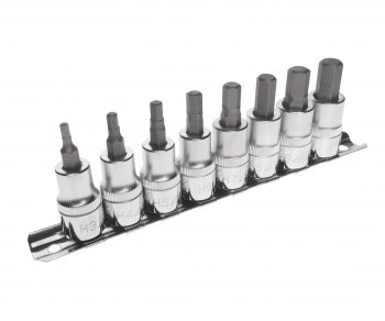 2 899 р. Набор бит-головок 38 HEX H3-H10 8 предметов JTC JTC TOOLS CO., LTD jtc-h308h  с доставкой в г. Пермь. Увеличить фотографию 1