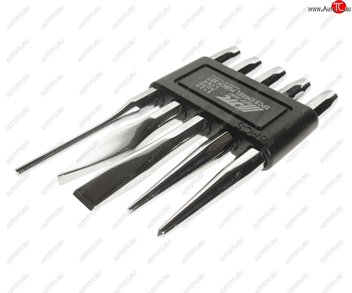 1 999 р. Набор выколоток и зубил с кернером 5 предметов в кейсе JTC JTC TOOLS CO., LTD jtc-5129  с доставкой в г. Пермь